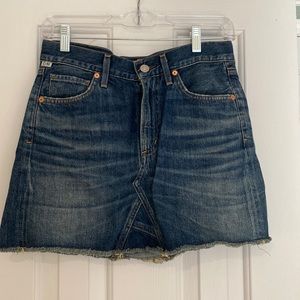 Citizens of Humanity Premium Vintage Denim Mini Skirt Size 24